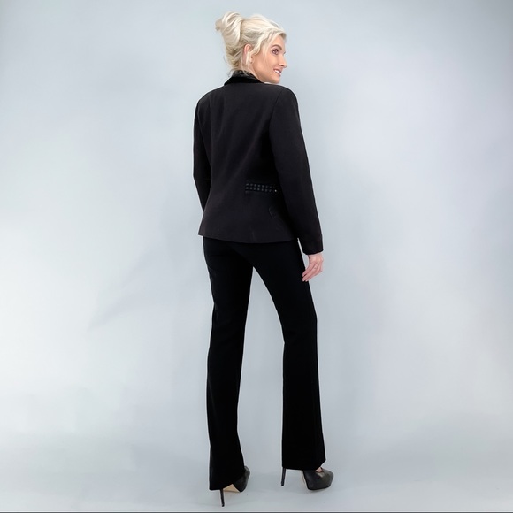 Black Velvet and Rhinestone Blazer - Picture 12 of 16